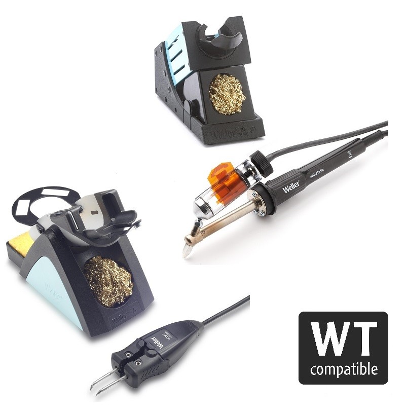 Weller® sets (de)soldeerbout met aflegkorf WT serie