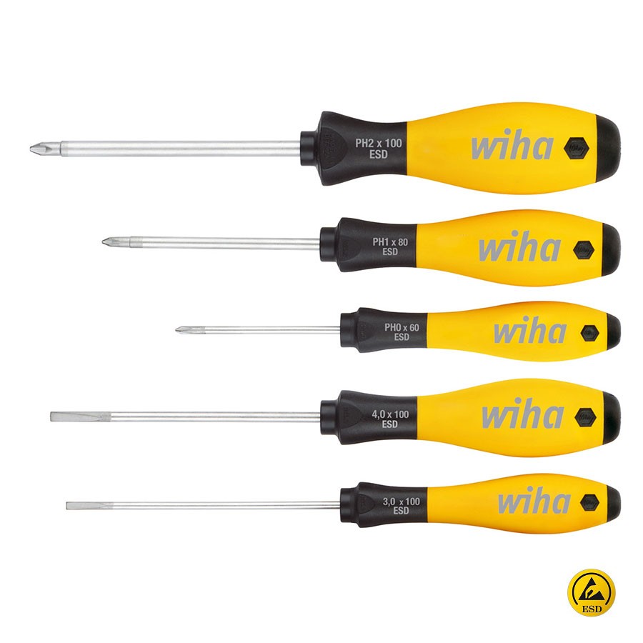 Wiha SoftFinish® ESD schroevendraaiers