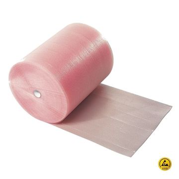ESD luchtkussenfolie op rol 2-laags roze anti statisch