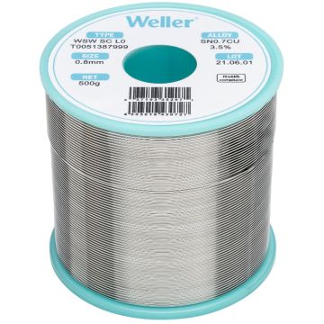 Weller® soldeertin WSW SC L0 / Sn-0.7Cu