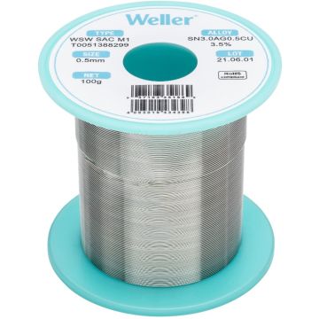 Weller® soldeertin WSW SAC M1 / Sn-3.0Ag-0.5Cu