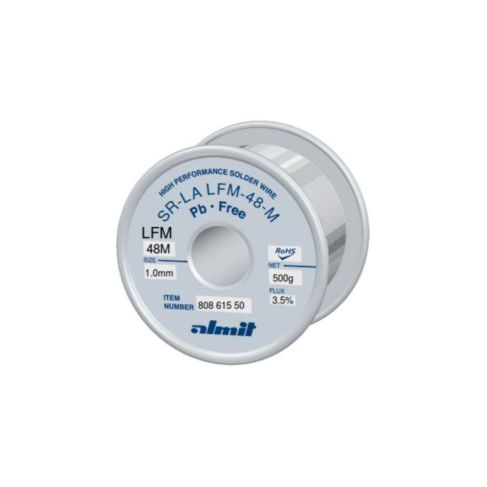 Almit LFM-48M (Sn96,5-Ag3,0-Cu0,5) SR-LA 3,5% (1,0mm/0,5kg) main product photo