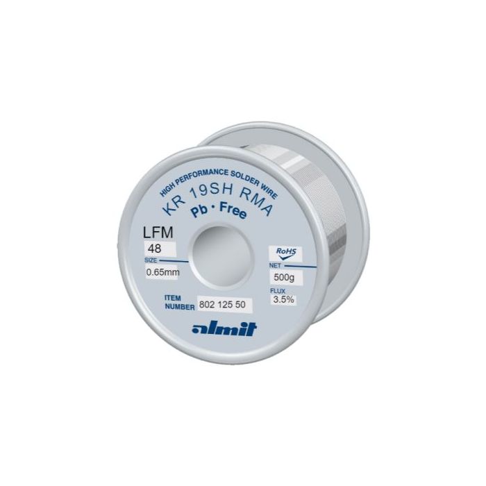 Almit LFM-48 (Sn-Ag3,0-Cu0,5) KR 19SH 3,5% (0,65mm/0,5kg) main product photo