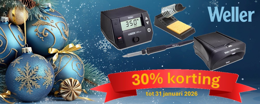 Weller actie 30% korting tot januari 2026